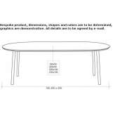 Oval wooden table Gailitz