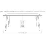 Rectangular wooden table Gailitz