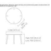 Round table made of beech wood Linthal