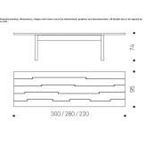 Rectangular wooden dining table Beryslav