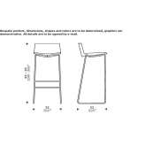 Aluminiowy stołek z możliwością sztaplowania Coasa