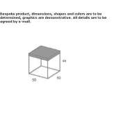 Taboret tapicerowany Dacron® Mebane