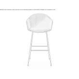High fabric stool with armrests Hereford