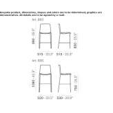 High polypropylene stool with footrest Roumare