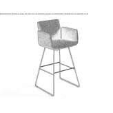 Tall, swivel fabric stool Berea