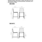 High stool with backrest and footrest Navirai