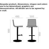 Swivel stool with gas lift Tucta