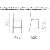 Technopolymer stool Tuzlukcu