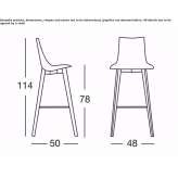 High polycarbonate stool Grudusk