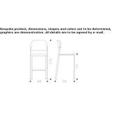 Stackable polypropylene stool Bevent