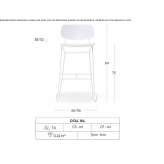 Steel bar stool Richland