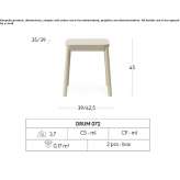 Beech stool Saviore