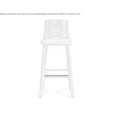 Wooden bar stool with footrest Vidin