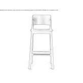 Bar stool with footrest Gorelovo