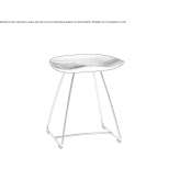 Solid wood stool Cuncunul