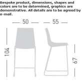 A high, upholstered sleigh stool Vipiteno