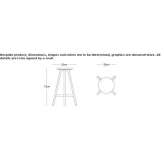 Bar stool with footrest Imielno