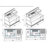 Stainless steel bar counter Spurgeon