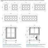 Corner refrigerated display cabinet Teslui