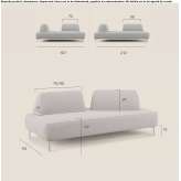 Modular fabric sofa Encinedo