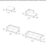 Modular fabric sofa with a chaise longue Weeting