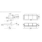 Sofa 4 osobowa z szezlongiem Huarmey