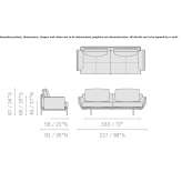 Skórzana sofa 2-osobowa Eferding