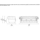 Pikowana 3-osobowa sofa Eferding