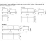 Sofa materiałowa 2-osobowa Biburg