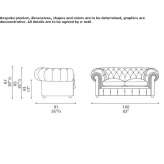 Quilted 2-seater sofa Eferding