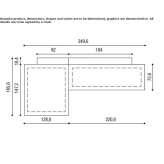 Modułowa sofa z szezlongiem Lecinena