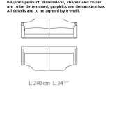 Modułowa 3-osobowa sofa materiałowa Colwich