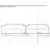 Sofa with removable cover Orgueil