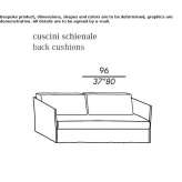 Podwójna sofa materiałowa ze zdejmowanym pokrowcem Mortree