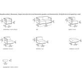 Modułowa sofa materiałowa ze zdejmowanym pokrowcem Alange