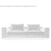 Sofa materiałowa 3-osobowa Szajol
