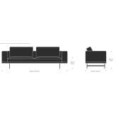 3-seater fabric sofa Bemmel