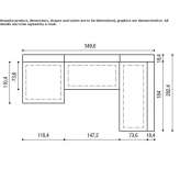 Modular sofa Lecinena