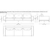Sofa 3-osobowa ze zdejmowanym pokrowcem Bolheim