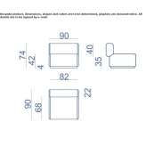 Modułowa sofa segmentowa z tkaniny Ajaccio