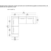 Segmentowa sofa materiałowa Cacique