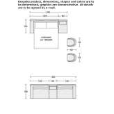 Fabric fold-out sofa Adios