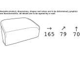 Two-seater polyethylene sofa Gauting