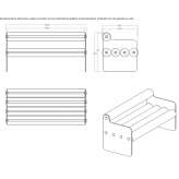 Glass and TPU sofa with armrests Trieben