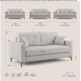 Fabric fold-out sofa with removable cover Phaeton