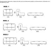 Materiałowa rozkładana sofa ze zdejmowanym pokrowcem Hees