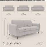 Fabric fold-out sofa Joyeuse