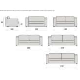 Leather sofa Adios