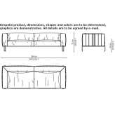 3-seater sofa Mirabel