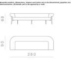 4-seater sofa Nereto
